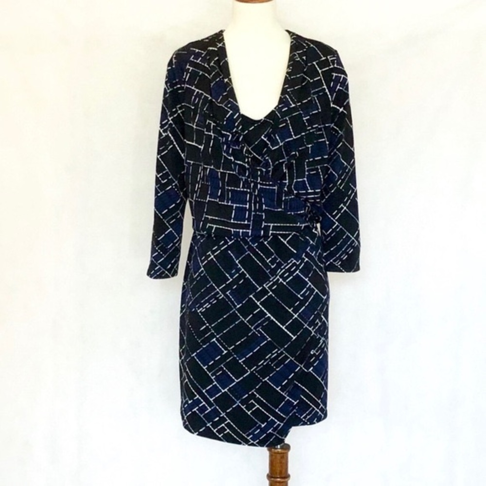White House Black Market Faux Wrap Dress - Picture 2 of 10